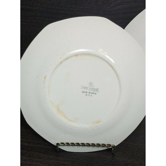 Homer Laughlin White Octagon Shaped Dinnerware Food Serving Plates Lot Of 3 - Picture 9 of 9
